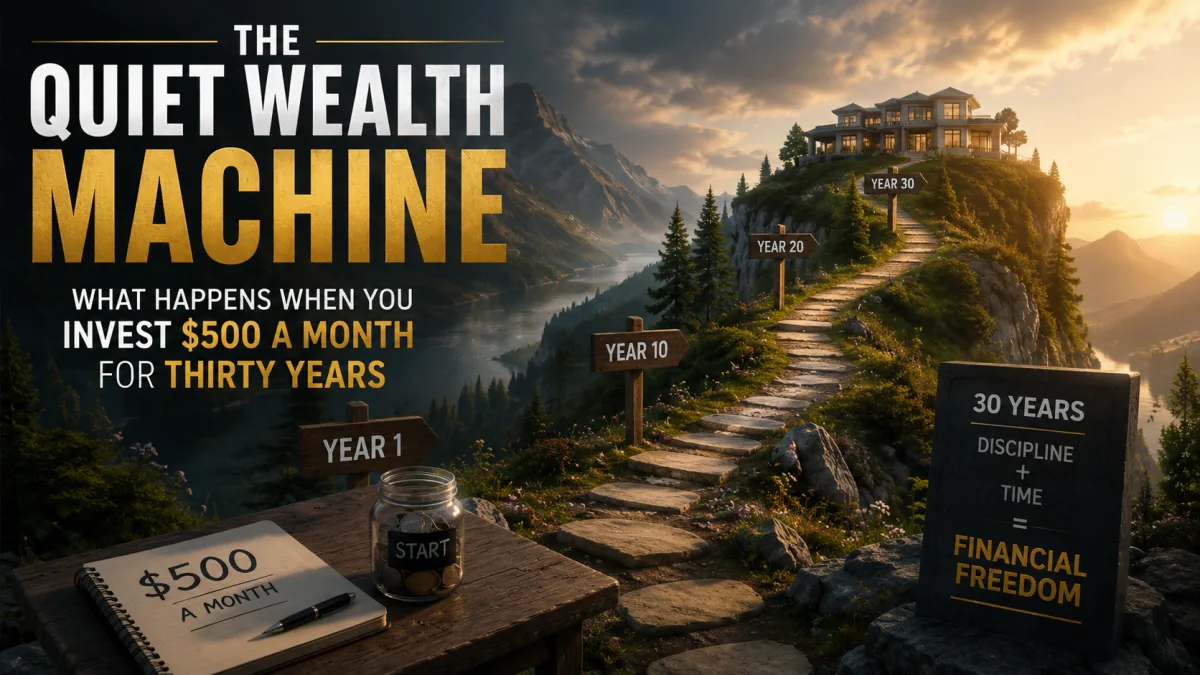 The Quiet Wealth Machine: What Happens When You Invest $500 a Month for Thirty Years
