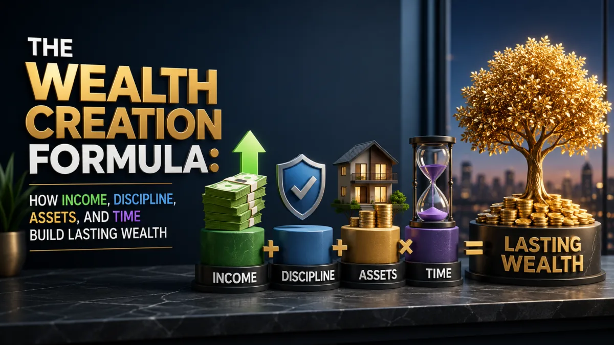 The Wealth Creation Formula: How Income, Discipline, Assets, and Time Build Lasting Wealth