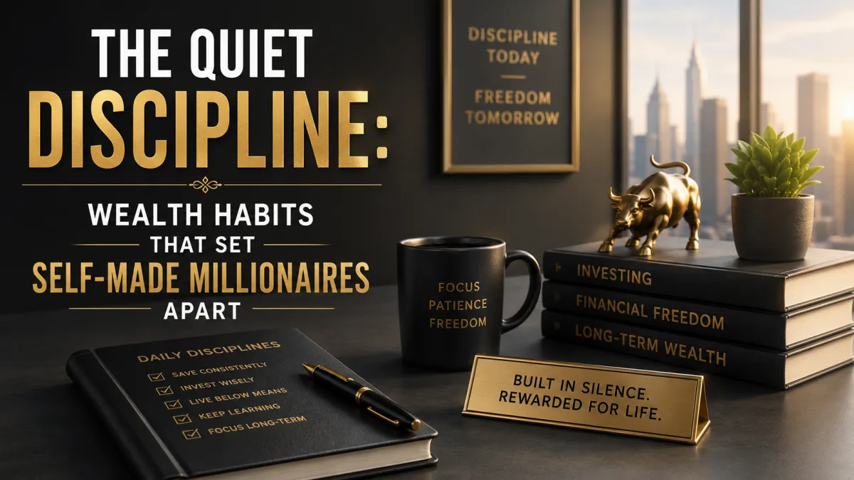 The Quiet Discipline: Wealth Habits That Set Self-Made Millionaires Apart