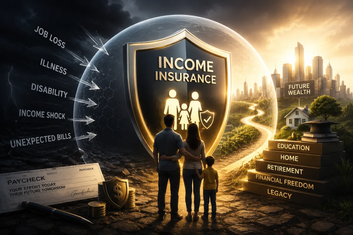 The Paycheck Shield: Why Income Insurance Protects the Wealth You Have Not Earned Yet