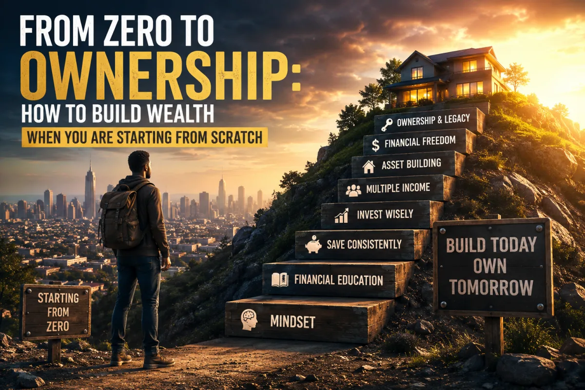 From Zero to Ownership: How to Build Wealth When You Are Starting From Scratch