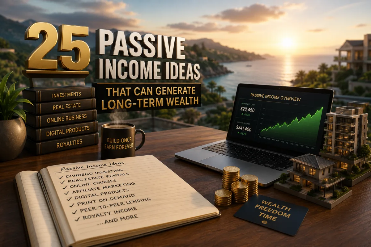 The Long Game of Income: 25 Passive Income Ideas That Can Build Wealth Over Time