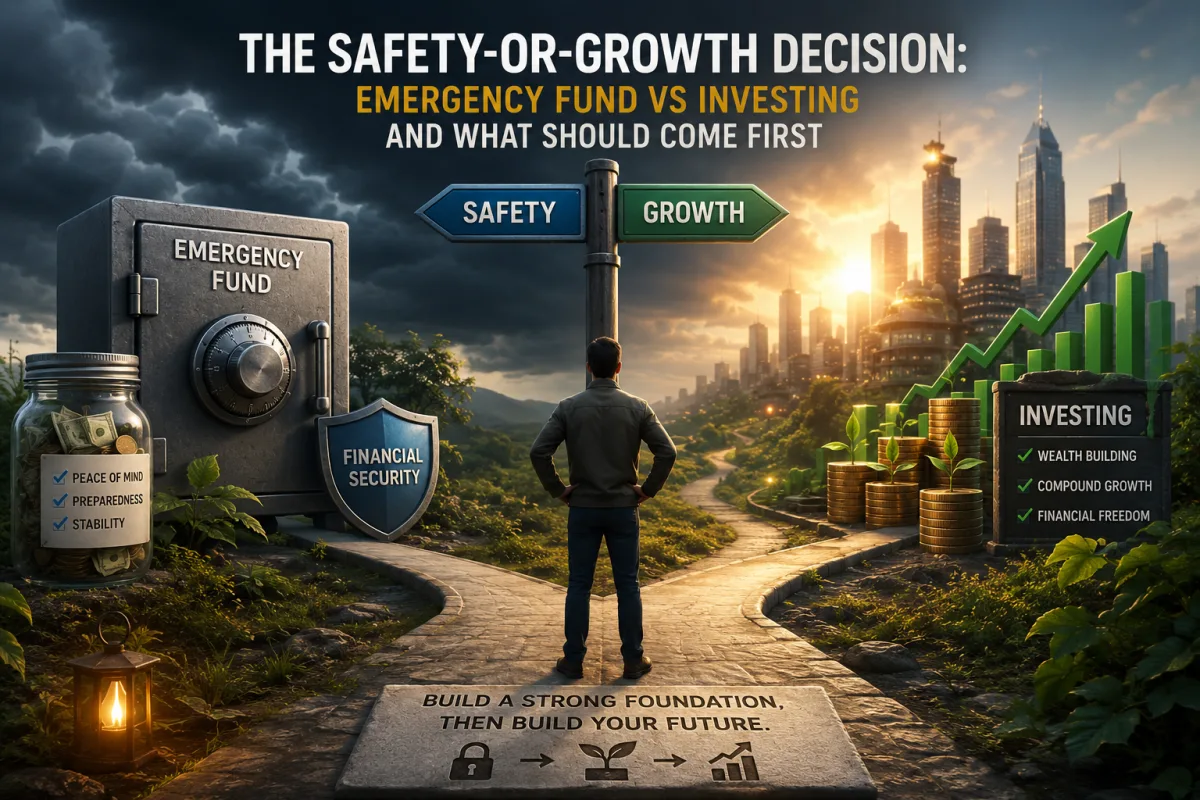 The Safety-or-Growth Decision: Emergency Fund vs Investing and What Should Come First
