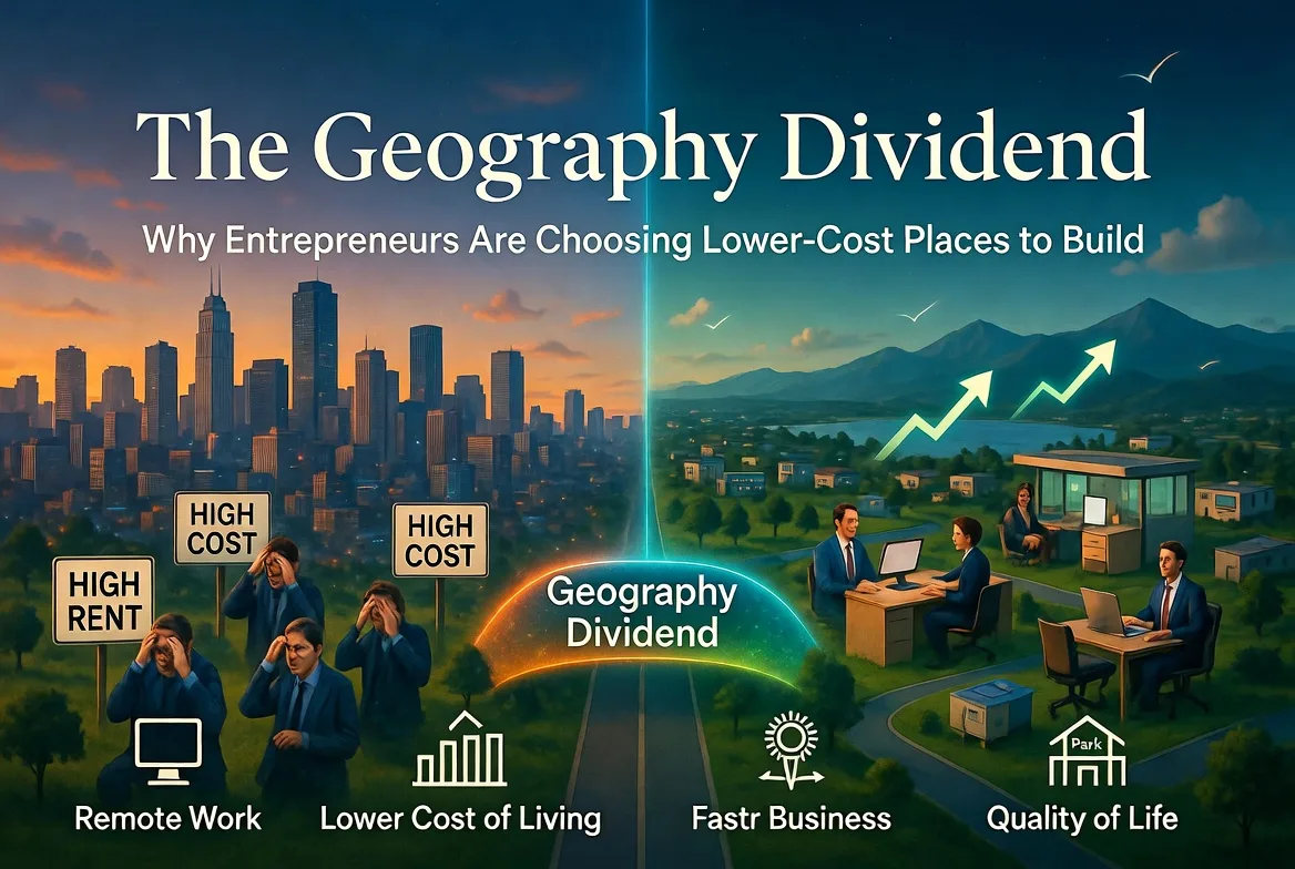 The Geography Dividend: Why Entrepreneurs Are Choosing Lower-Cost Places to Build
