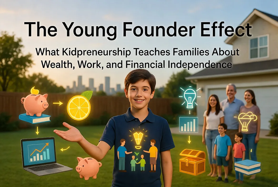 The Young Founder Effect: What Kidpreneurship Teaches Families About Wealth, Work, and Financial Independence