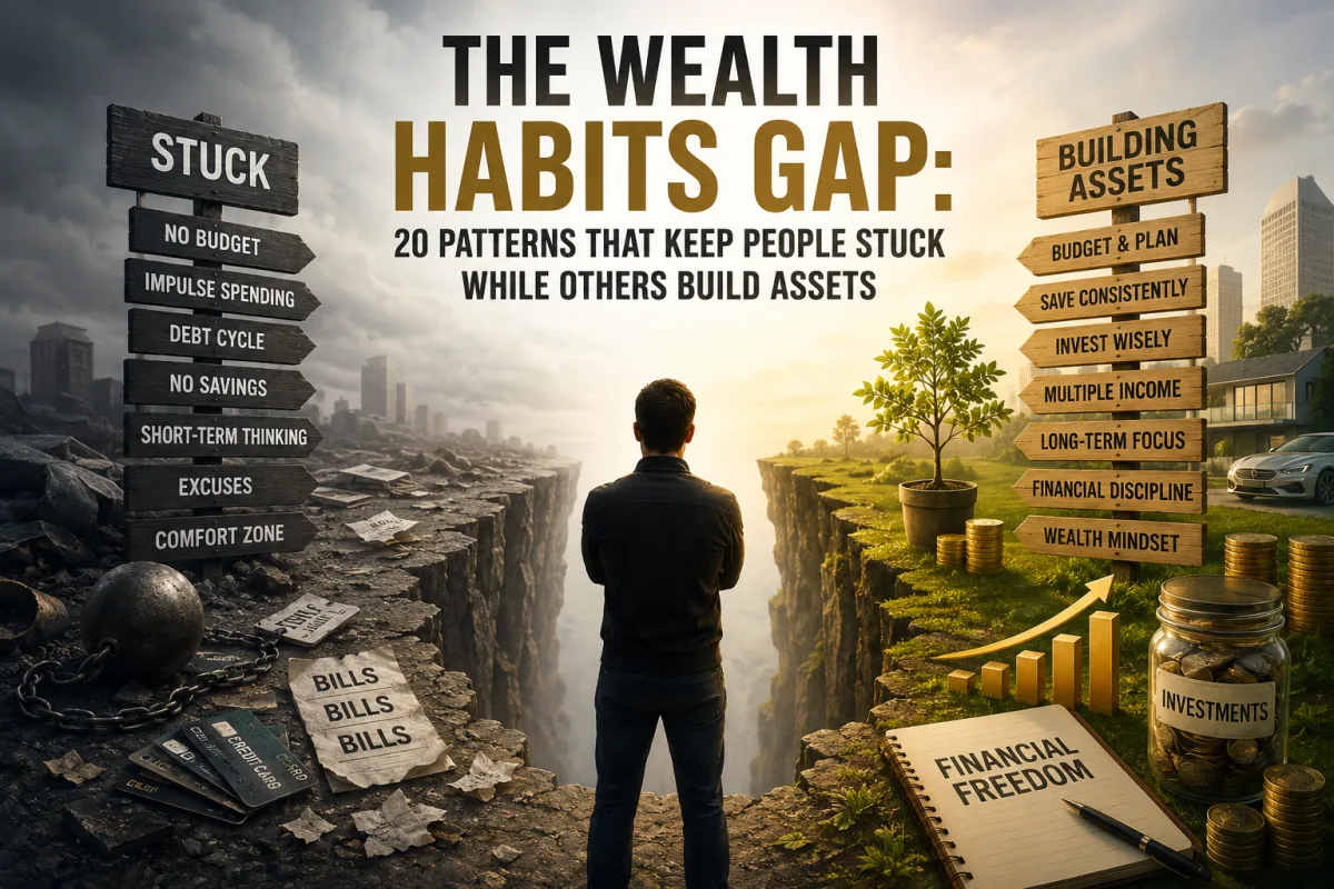 The Wealth Habits Gap: 20 Patterns That Keep People Stuck While Others Build Assets