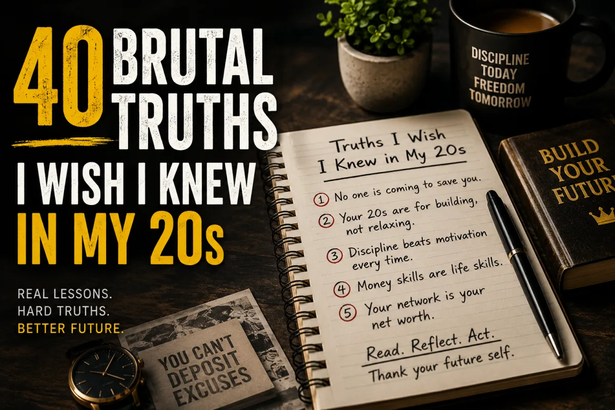 40 Brutal Truths I Wish I Knew in My 20s