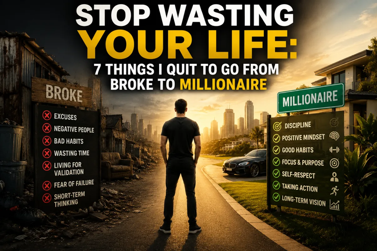 Stop Wasting Your Life: 7 Things I Quit to Go From Broke to Millionaire