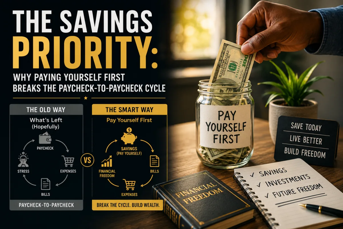 The Savings Priority: Why Paying Yourself First Breaks the Paycheck-to-Paycheck Cycle