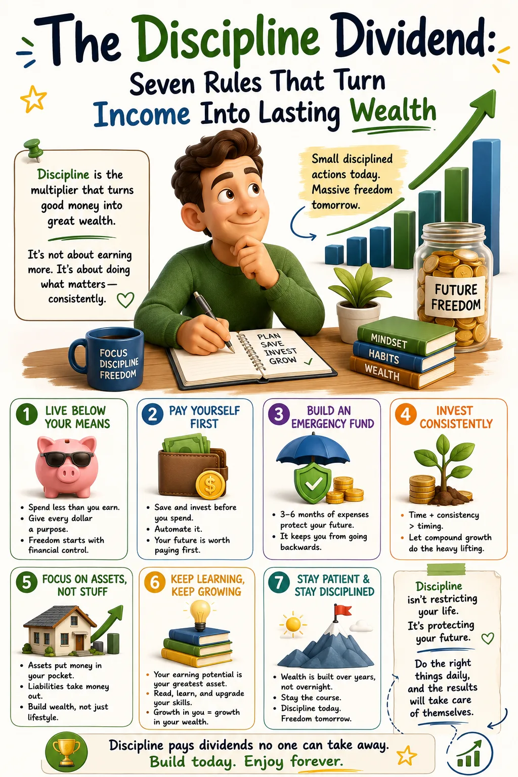 The Discipline Dividend: Seven Rules That Turn Income Into Lasting Wealth