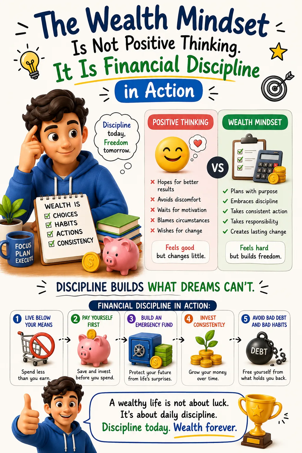 The Wealth Mindset Is Not Positive Thinking. It Is Financial Discipline in Action