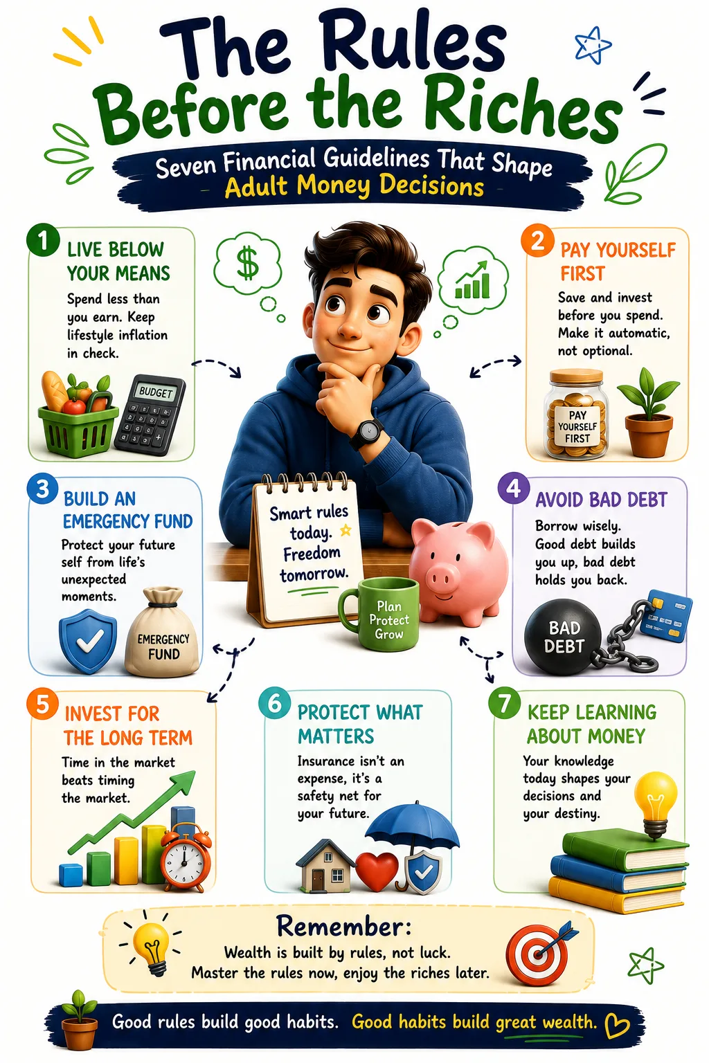 The Rules Before the Riches: Seven Financial Guidelines That Shape Adult Money Decisions