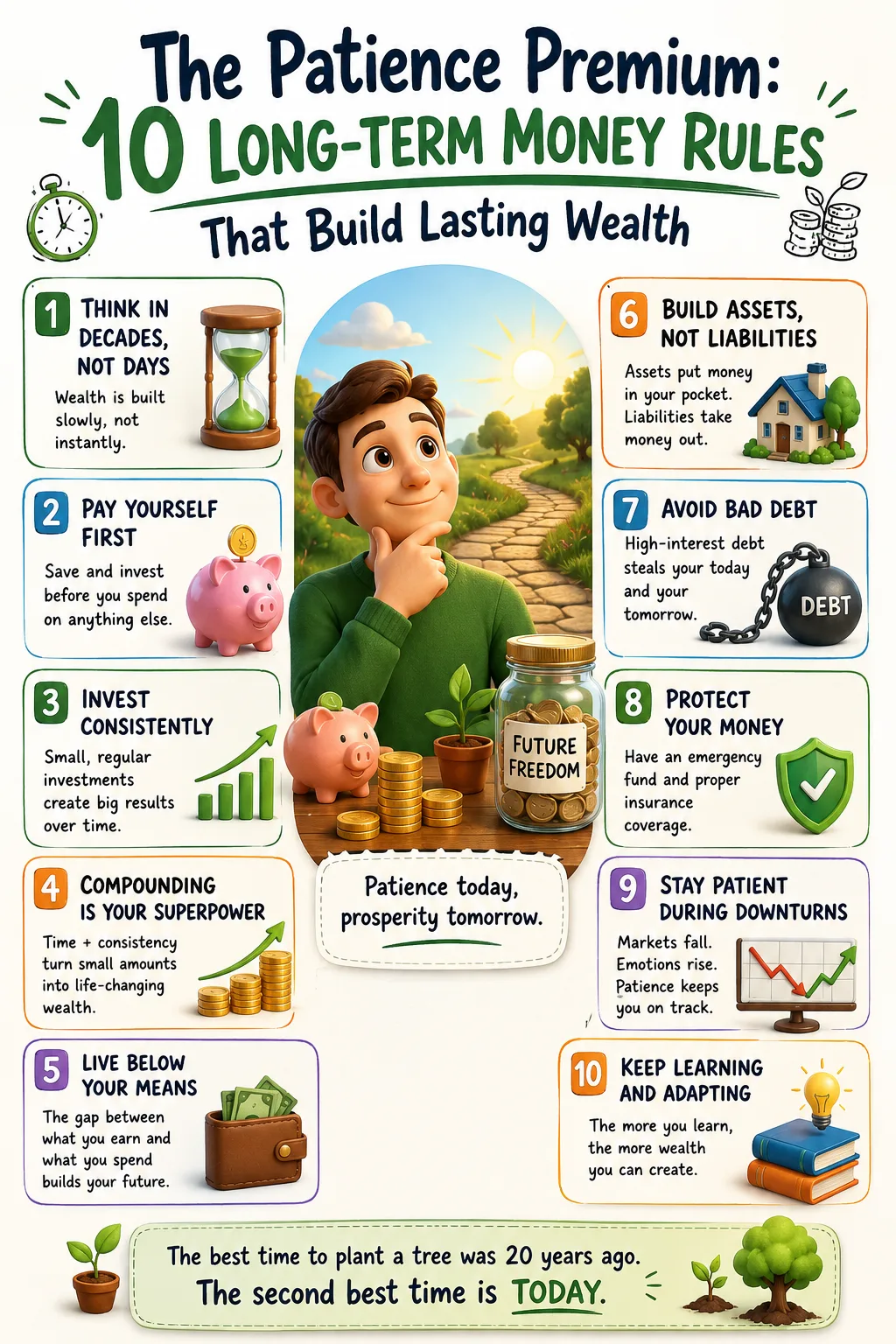 The Patience Premium: 10 Long-Term Money Rules That Build Lasting Wealth