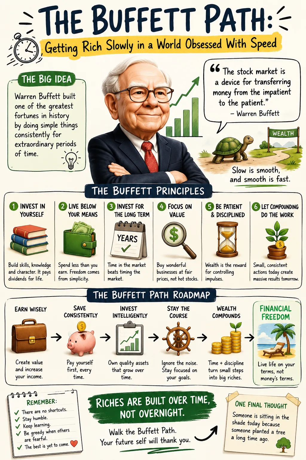 The Buffett Path: Getting Rich Slowly in a World Obsessed With Speed
