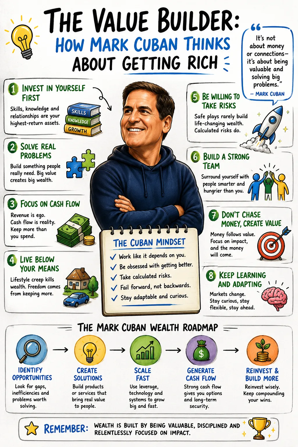 The Value Builder: How Mark Cuban Thinks About Getting Rich