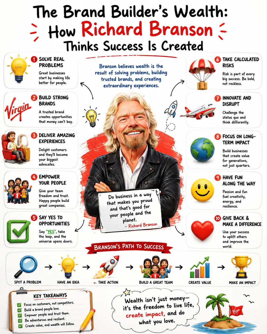 The Brand Builder’s Wealth: How Richard Branson Thinks Success Is Created