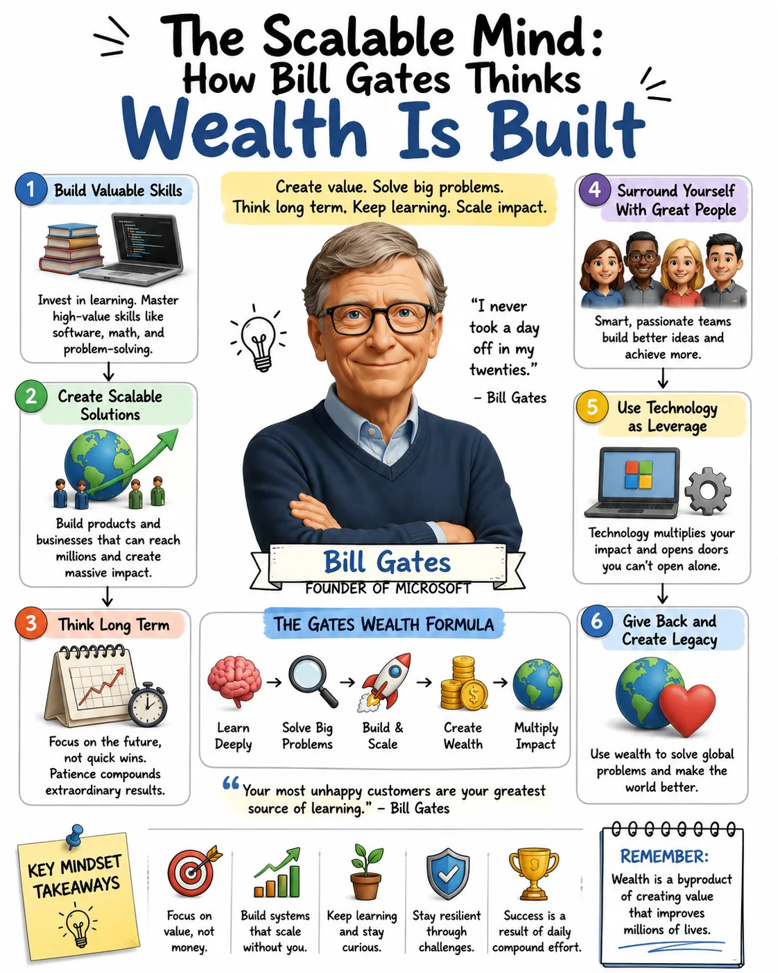 The Scalable Mind: How Bill Gates Thinks Wealth Is Built