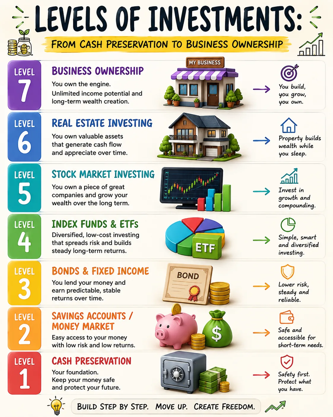 The Investment Ladder: How Wealth Moves From Saving to Ownership