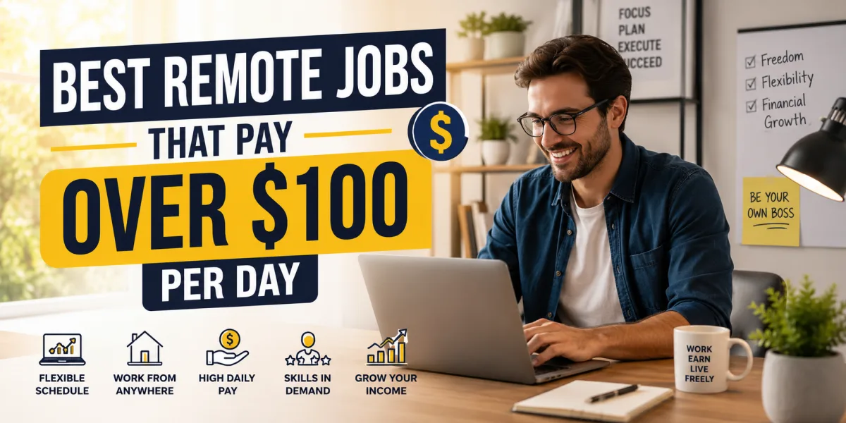 The $100-a-Day Threshold: Best Remote Jobs That Can Build Real Income from Home