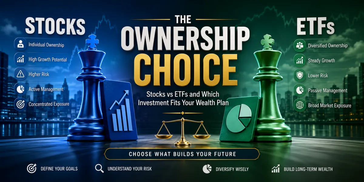 The Ownership Choice: Stocks vs ETFs and Which Investment Fits Your Wealth Plan