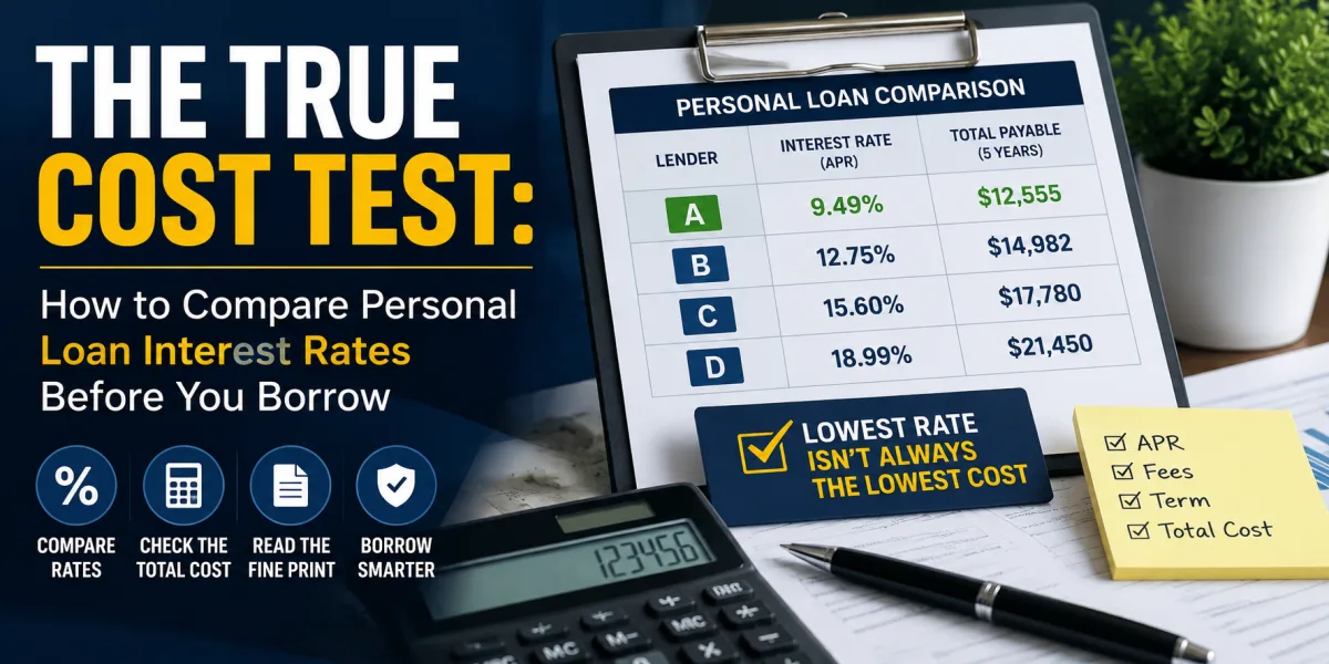 The True Cost Test: How to Compare Personal Loan Interest Rates Before You Borrow
