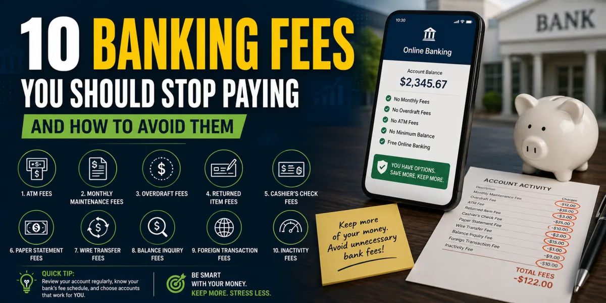 The Fee Trap: 10 Banking Charges That Quietly Drain Your Money