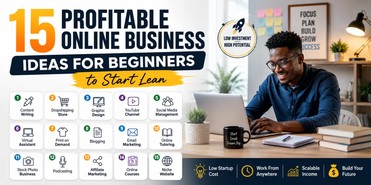 The First-Dollar Advantage: 15 Profitable Online Business Ideas for Beginners