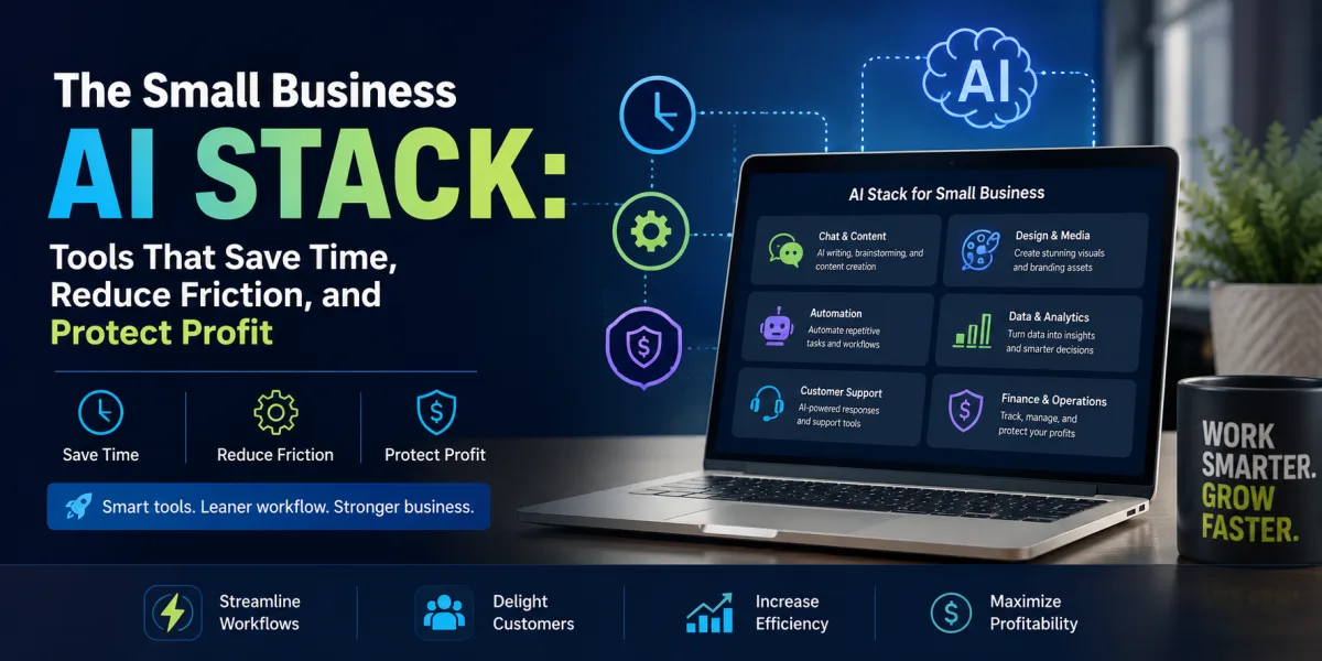 The Small Business AI Stack: Tools That Save Time, Reduce Friction, and Protect Profit