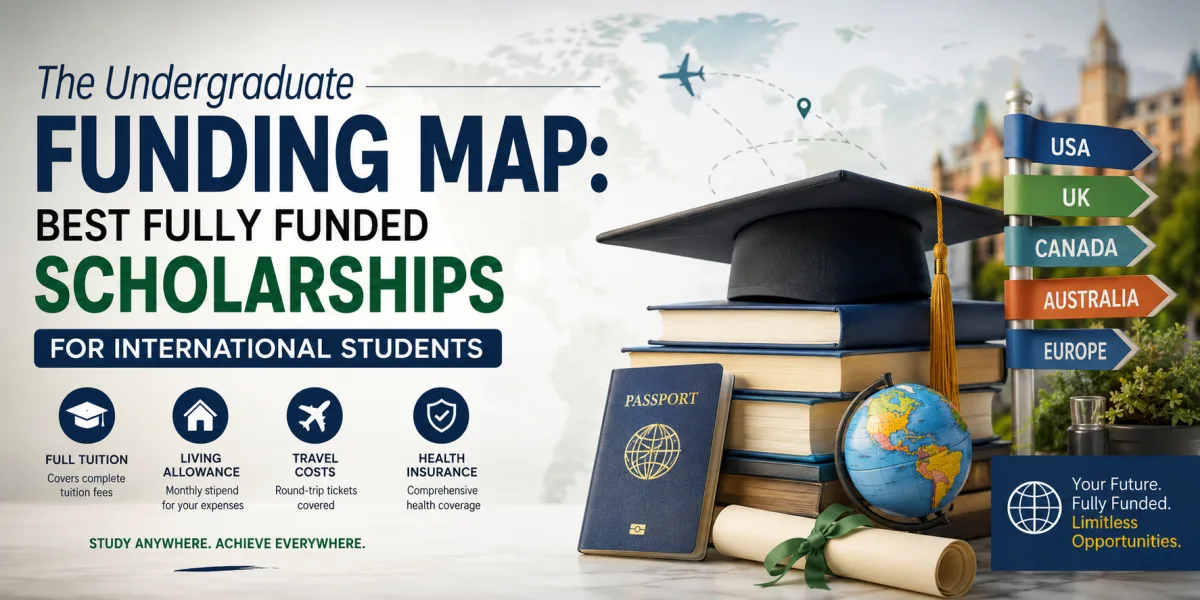 The Undergraduate Funding Map: Best Fully Funded Scholarships for International Students
