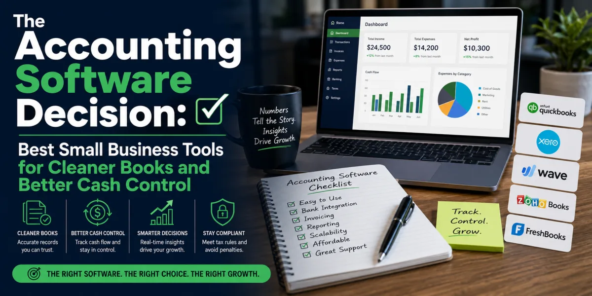 The Accounting Software Decision: Best Small Business Tools for Cleaner Books and Better Cash Control