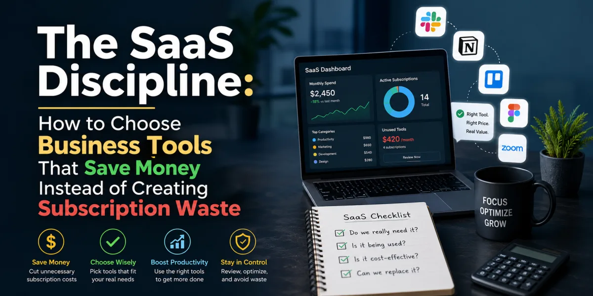 The SaaS Discipline: How to Choose Business Tools That Save Money Instead of Creating Subscription Waste