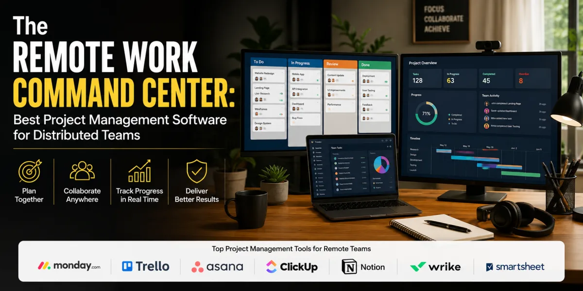 The Remote Work Command Center: Best Project Management Software for Distributed Teams