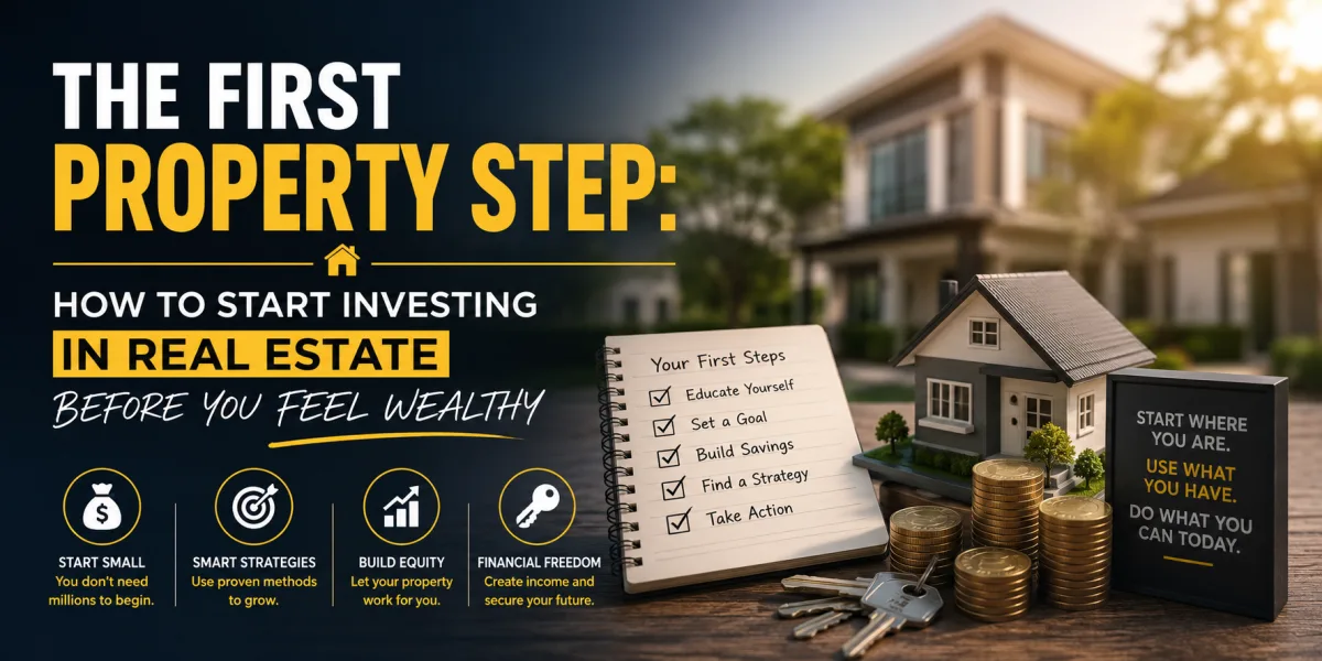 The First Property Step: How to Start Investing in Real Estate Before You Feel Wealthy