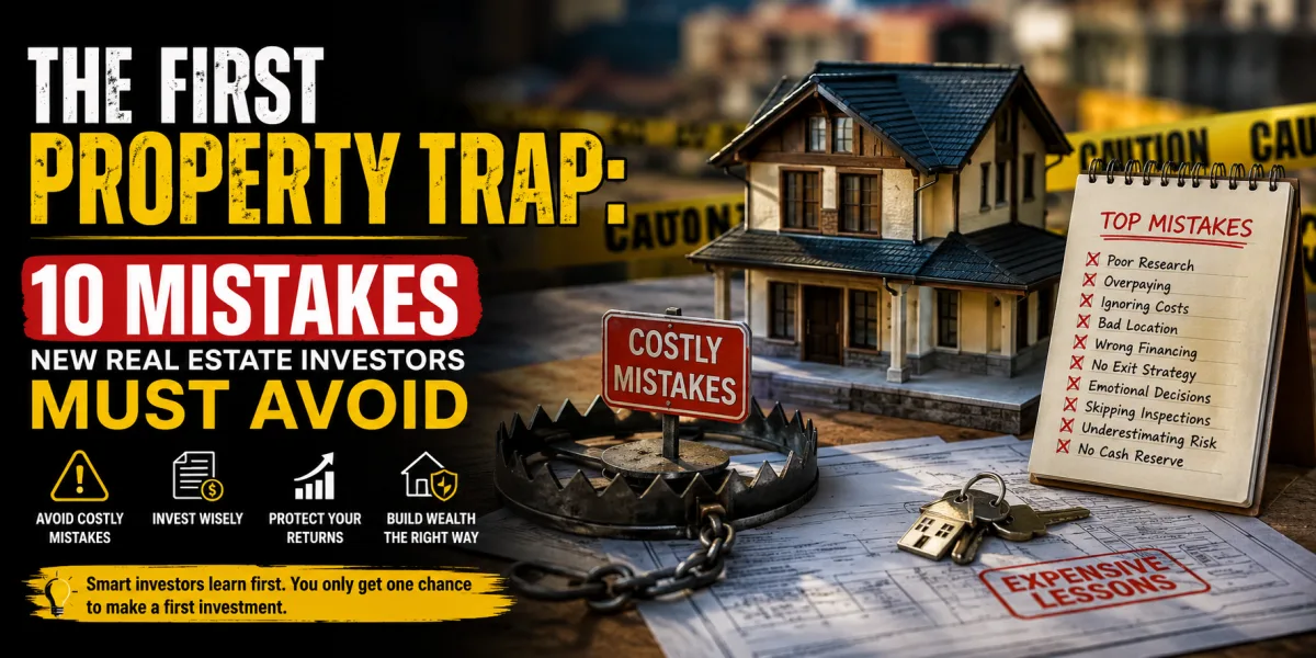 The First Property Trap: 10 Mistakes New Real Estate Investors Must Avoid