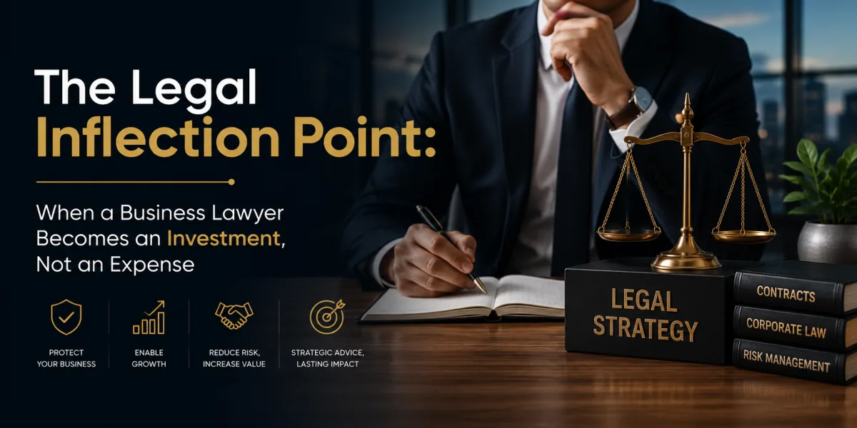 The Legal Inflection Point: When a Business Lawyer Becomes an Investment, Not an Expense