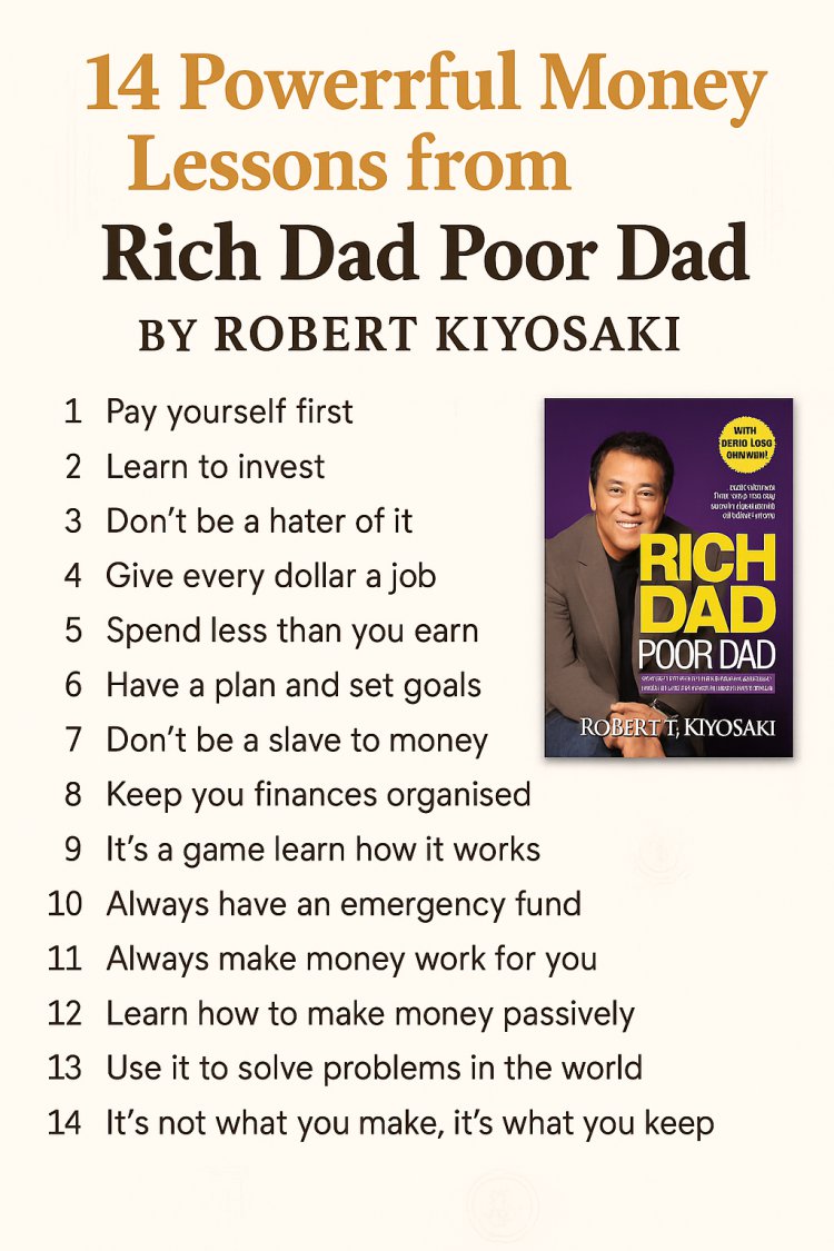 14 Powerful Money Lessons from Rich Dad Poor Dad by Robert Kiyosaki