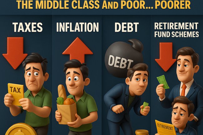 How Taxes, Inflation, Debt, and Retirement Fund Schemes Keep the Middle Class and Poor… Poorer
