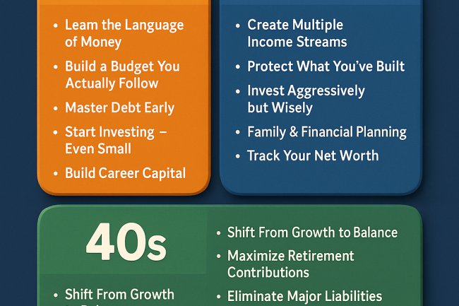 Financial Guide: Building Wealth in Your 20s, 30s, and 40s in View of Retirement