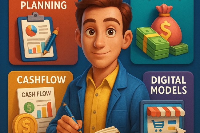 ENTREPRENEURSHIP: THE COMPLETE GUIDE TO BUSINESS PLANNING, FUNDING, CASHFLOW, DIGITAL MODELS & SCALING