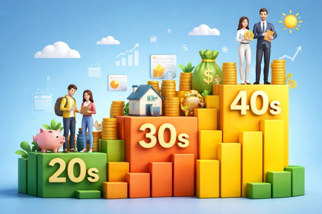 Your Financial Journey by Decade: A Complete Guide to Building Wealth in Your 20s, 30s, and 40s