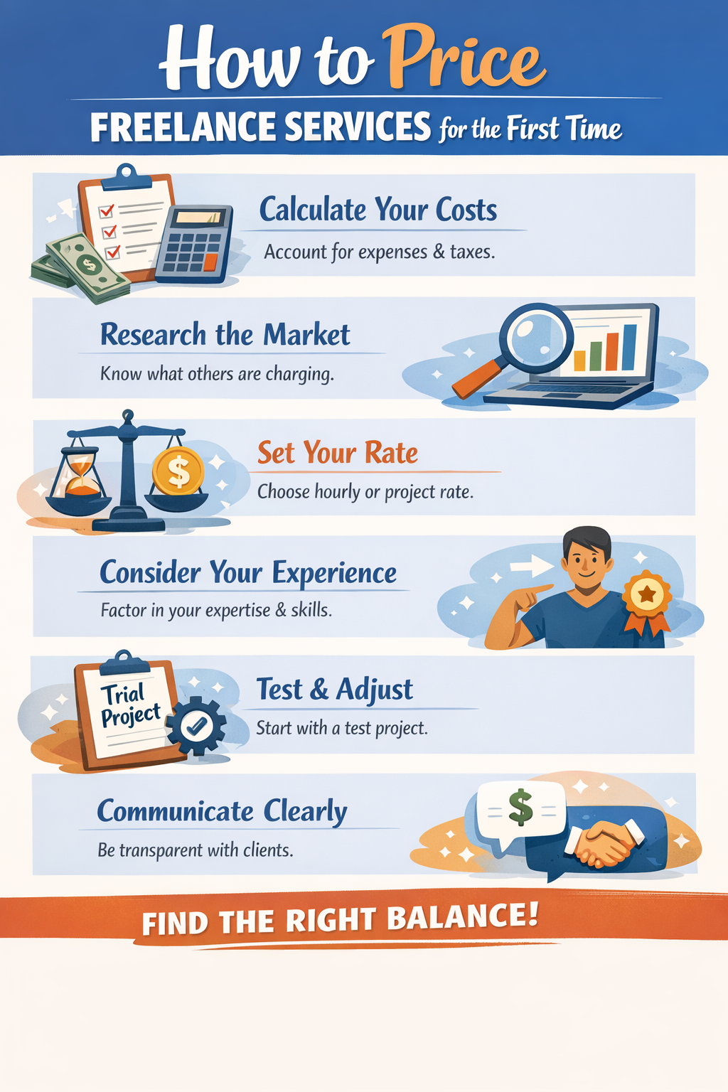 How to Price Freelance Services for the First Time